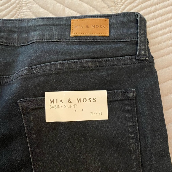 Mia & Moss Sabine skinny jeans. Size 12/31. Dark wash NWT. - Picture 10 of 10